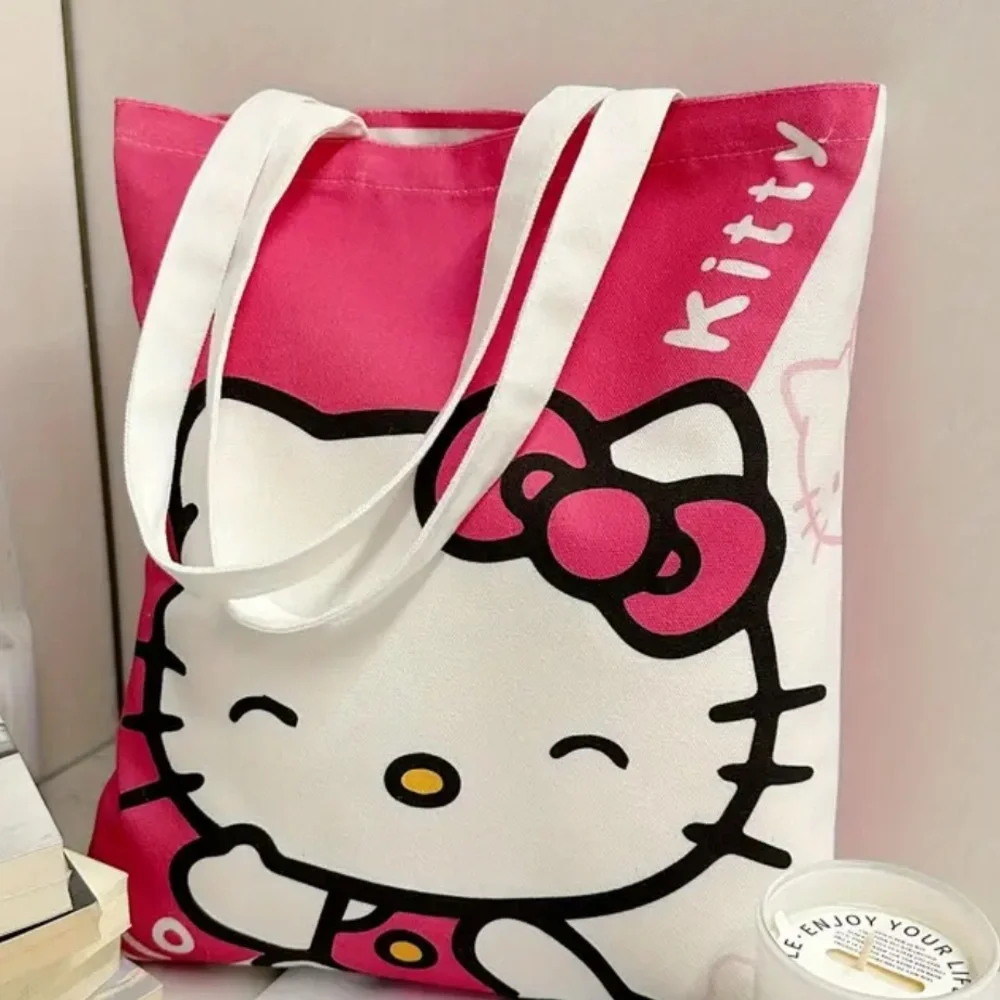 * FREE with $25 Purchase* Hello Kitty Thick Canvas Bag NEW - Picture 1 of 2